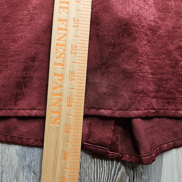 ModCloth Blouse Small Burgundy - Picture 10 of 12